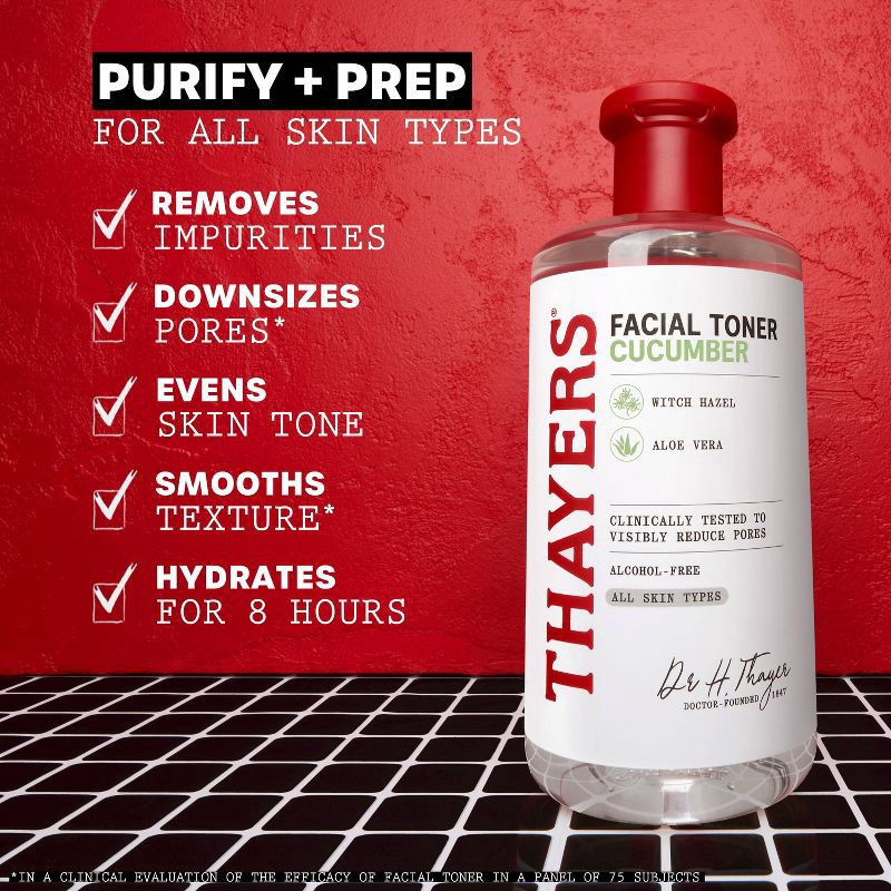 slide 4 of 9, Thayers Natural Remedies Witch Hazel Alcohol Free Toner with Cucumber - 12 fl oz, 12 fl oz