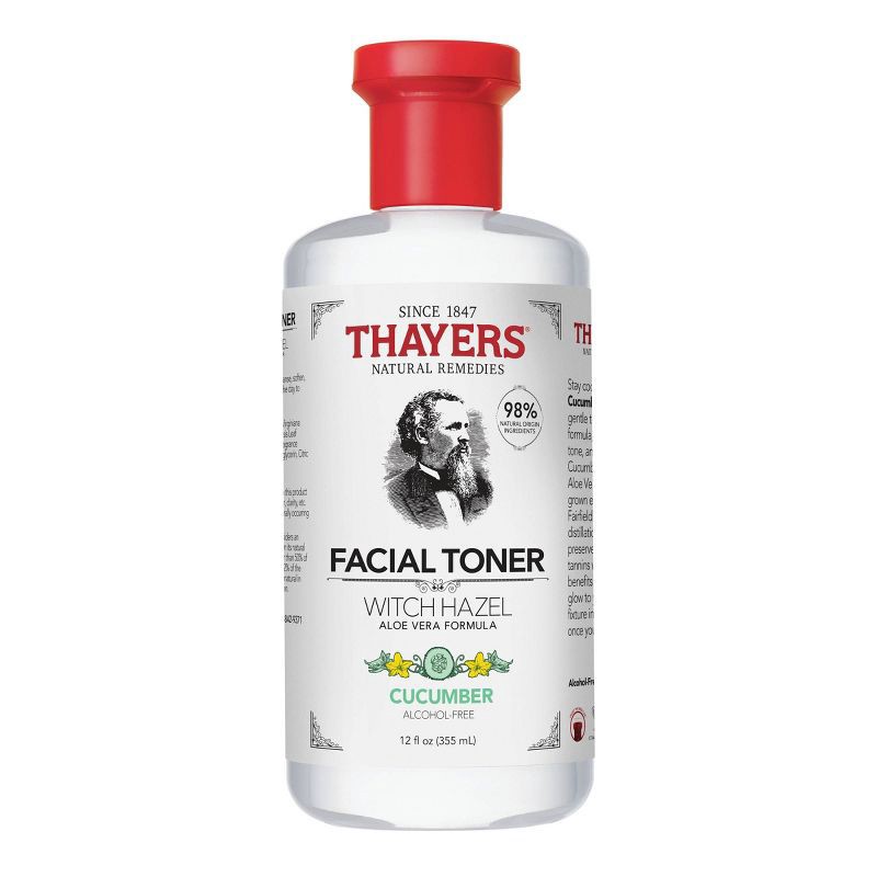 slide 1 of 9, Thayers Natural Remedies Witch Hazel Alcohol Free Toner with Cucumber - 12 fl oz, 12 fl oz