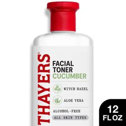 Thayers Natural Remedies Thayers Remedies Witch Hazel Alcohol Free Toner with Cucumber - 12 fl oz: Paraben-Free, Sulfate-Free, Vegan
