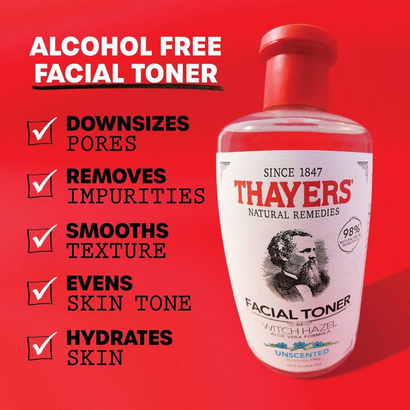 slide 3 of 10, Thayers Natural Remedies Witch Hazel Alcohol Free Unscented Toner - 12 fl oz, 12 fl oz