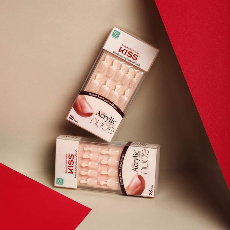 slide 5 of 13, KISS Products KISS Salon Acrylic Nude French False Nails - Breathtaking - 28ct, 28 ct