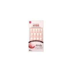 KISS Products Kiss Nails Salon Acrylic Nude French Manicure - Cashmere - 28ct
