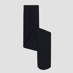 Girls' High Waisted Footed Tights - Cat & Jack™ Black 12-14