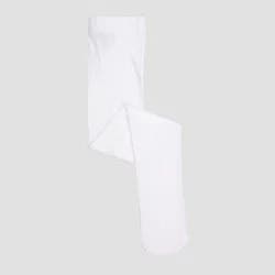 Girls' High Waisted Nylon Tights - Cat & Jack™ Fresh White 4-6X