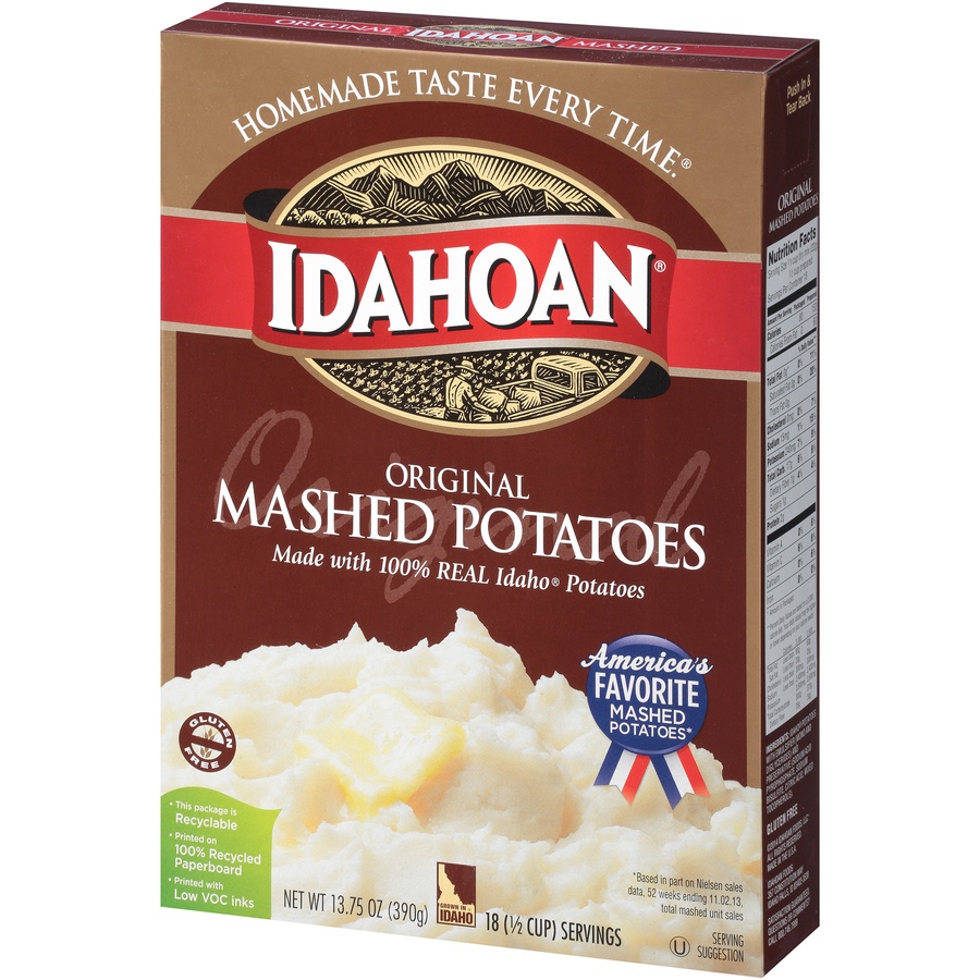 slide 5 of 8, Idahoan Original Mashed Potatoes, 13.75 oz