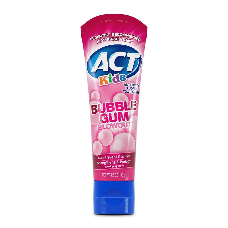 slide 1 of 5, ACT AT Kids' Bubblegum Toothpaste - 4.6 fl oz, 4.6 fl oz