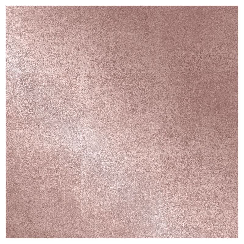 slide 4 of 4, Metallic Leaf Peel & Stick Wallpaper Pink - Project 62™, 1 ct
