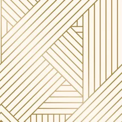 Metallic Ribbon Peel & Stick Wallpaper Gold/Ivory - Project 62™