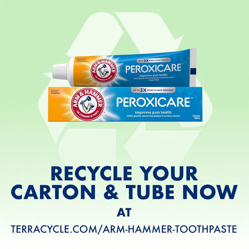 slide 10 of 10, ARM & HAMMER PeroxiCare Gum Health Anticavity Flouride Toothpaste - 6oz/2ct, 2 ct; 6 oz