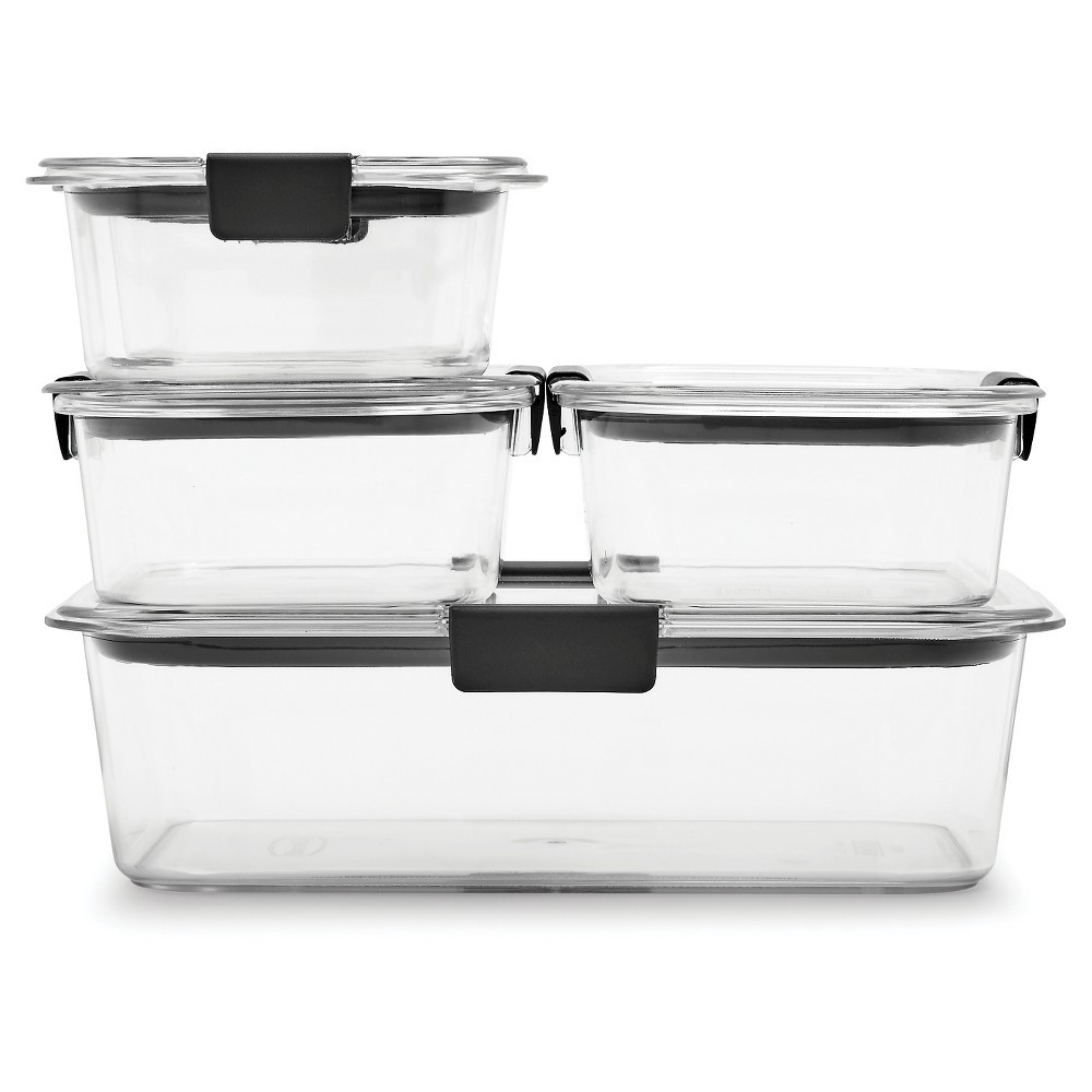 slide 4 of 8, Rubbermaid 10pc Brilliance Leak Proof Food Storage Containers with Airtight Lids, 10 ct