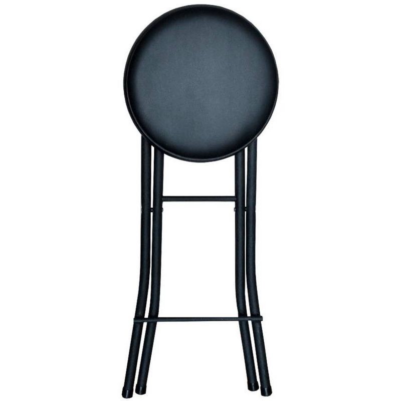 slide 2 of 3, Peakform Vinyl Folding Stool Black, 1 ct