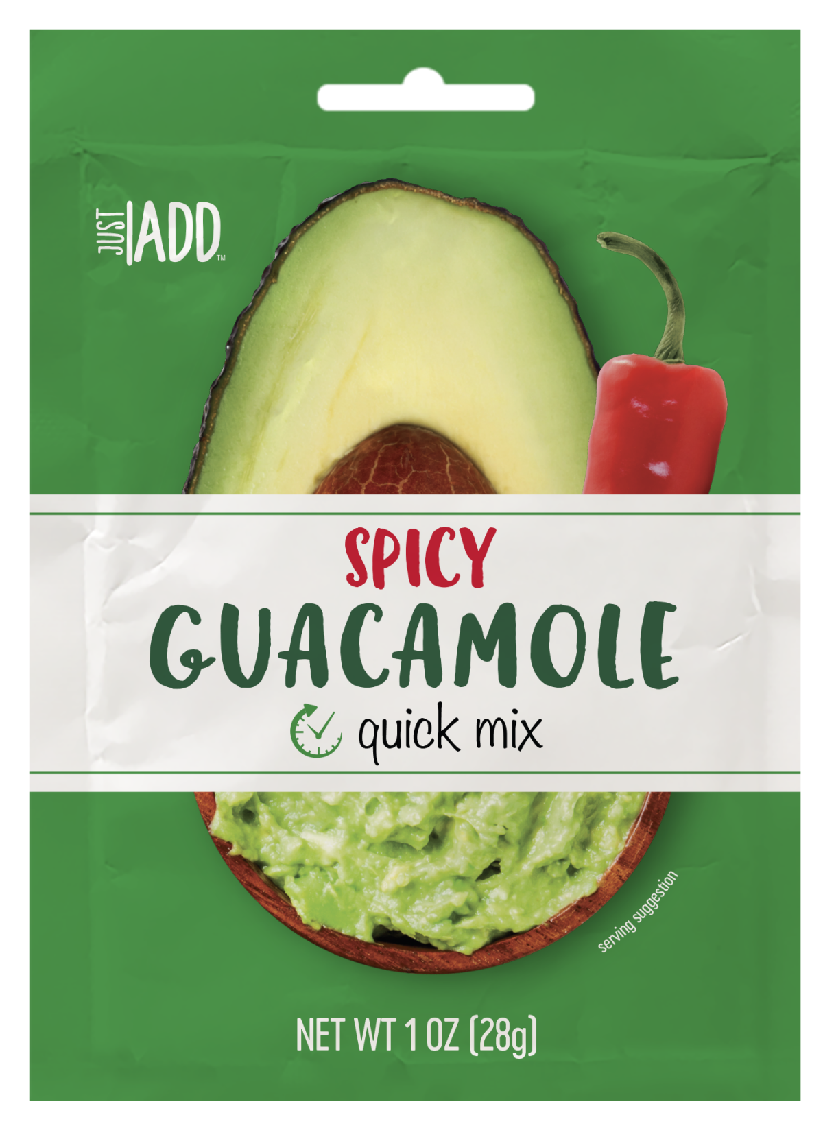 slide 1 of 1, Just Add Spicy Guacamole Quick Mix, 