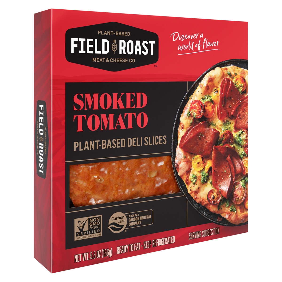 slide 3 of 5, Lightlife Deli Slices, Plant-Based, Smoked Tomato, 5.5 oz