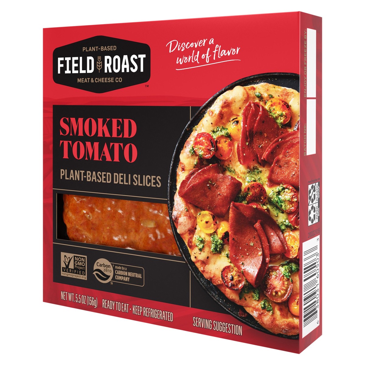 slide 4 of 5, Lightlife Deli Slices, Plant-Based, Smoked Tomato, 5.5 oz