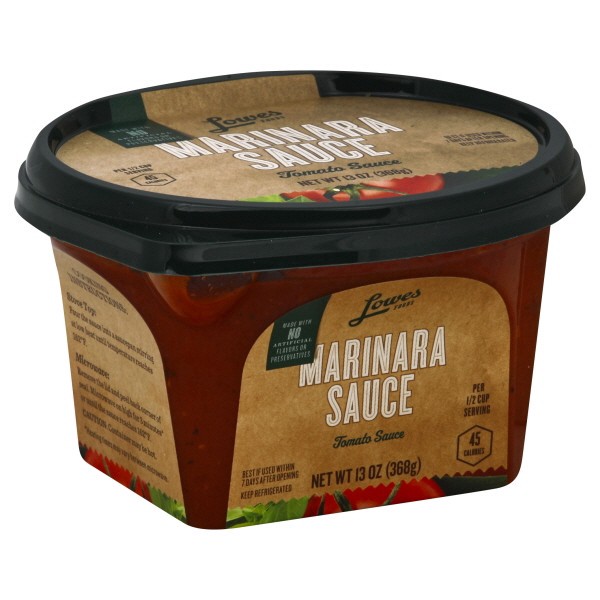 slide 1 of 1, Lowes Foods Marinara Sauce, 13 oz