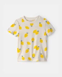 Carter's Toddler Lemon Tee - Cream/Yellow - 4T