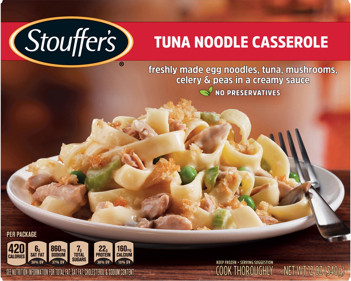 slide 5 of 8, Stouffer's Tuna Noodle Casserole Frozen Meal, 12 oz