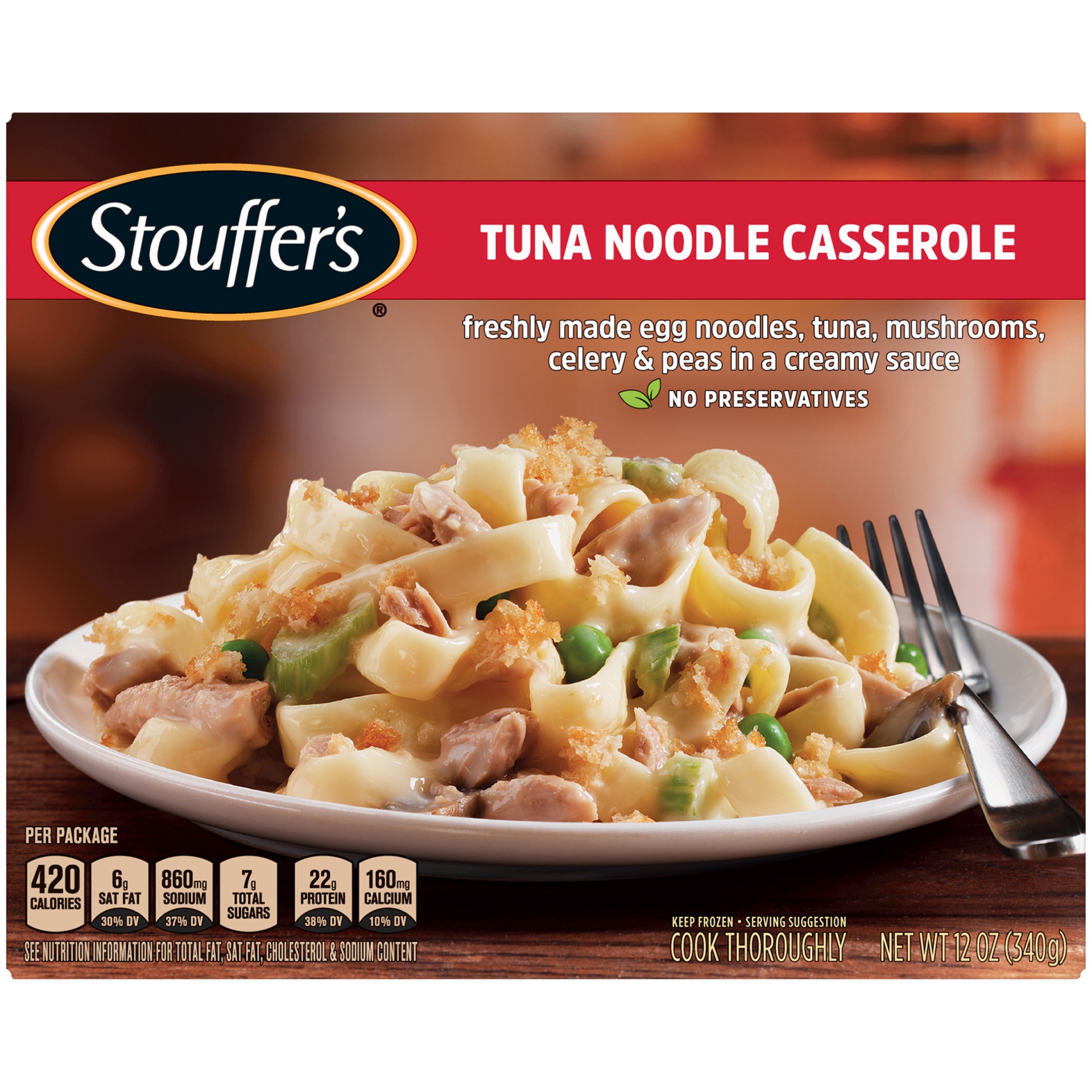 slide 1 of 1, Stouffer's Classics Tuna Noodle Casserole, 12 oz