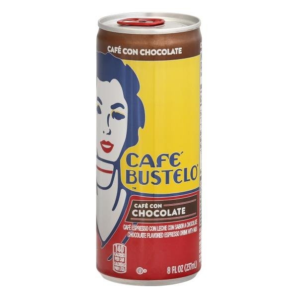 slide 1 of 1, Cafe Bustelo Espresso Drink, with Milk, Chocolate Flavored, 8 oz