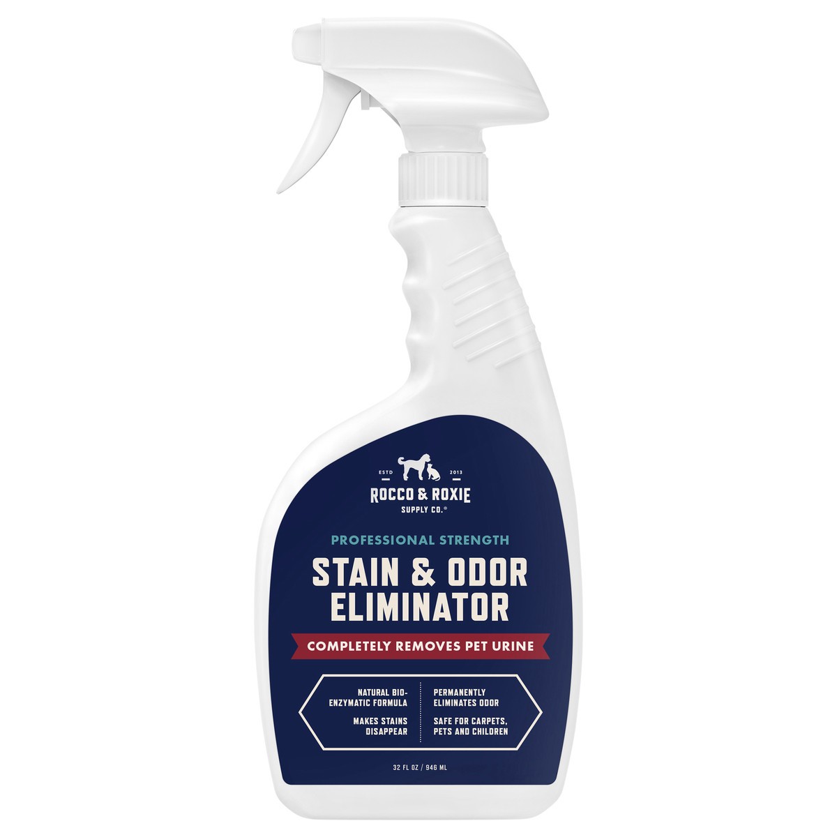 slide 1 of 9, Rocco & Roxie Supply Co. Rocco Roxie Stain Odor Elim Spray 32oz, 32 fl oz