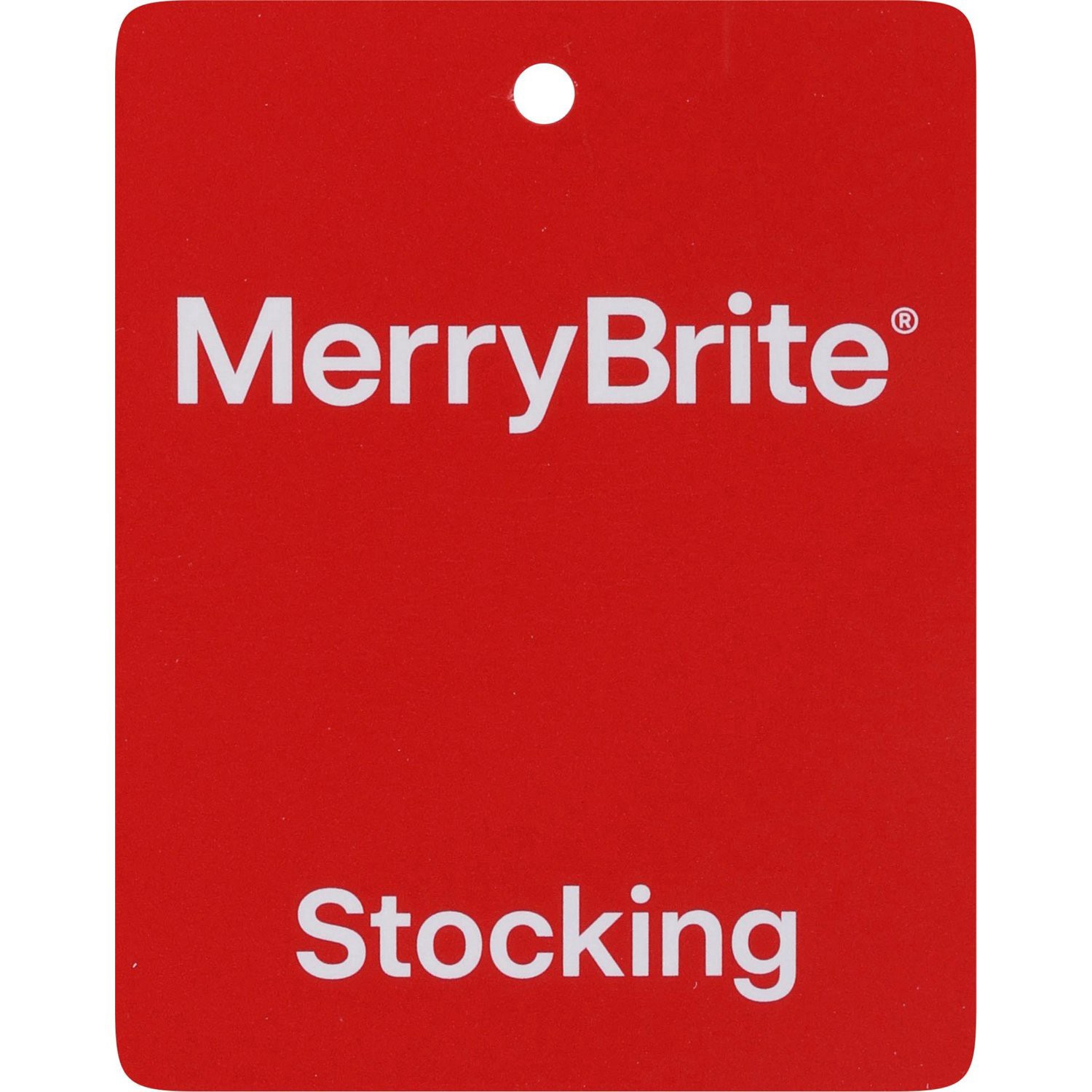 slide 2 of 3, Merry Brite Cable Knit "c" Monogram Stocking, Red, 1 ct