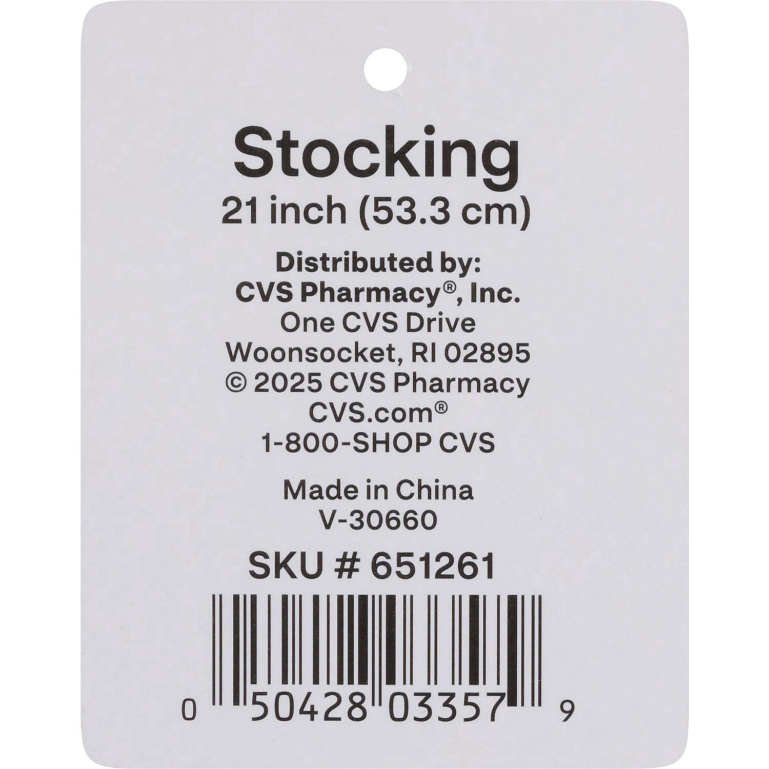 slide 3 of 3, Merry Brite Cable Knit "c" Monogram Stocking, Red, 1 ct