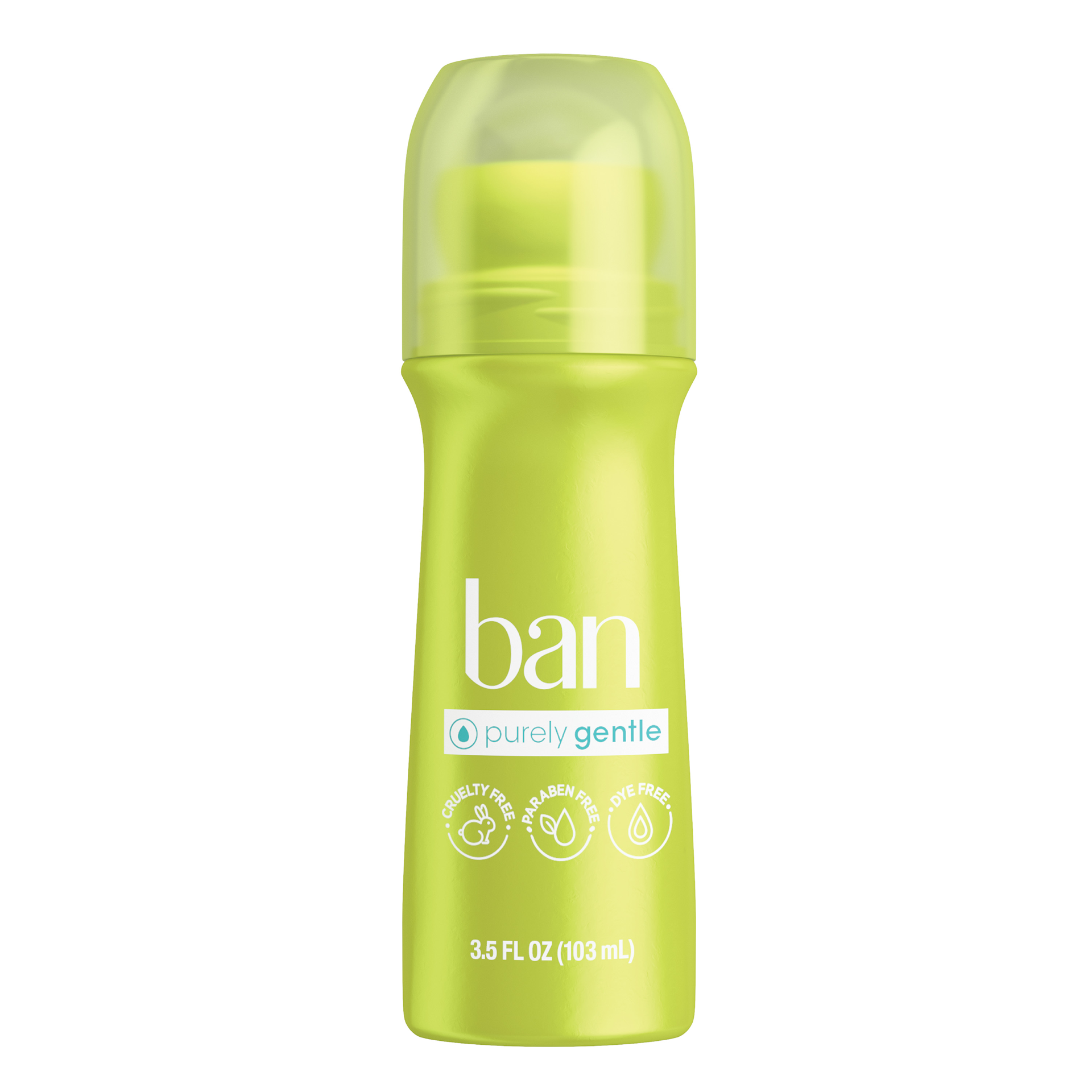 slide 1 of 5, Ban Roll-On Antiperspirant Deodorant for Women and Men, No White Residue, Non-Irritating, 3.50 fl oz