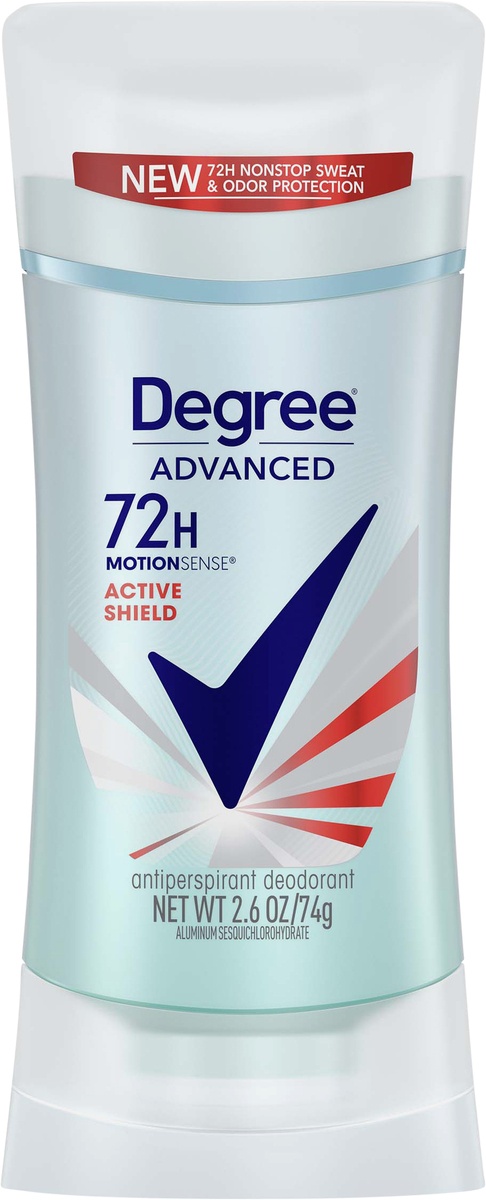 slide 3 of 3, Degree Advanced Antiperspirant Deodorant Active Shield, 2.6 oz, 2.6 oz