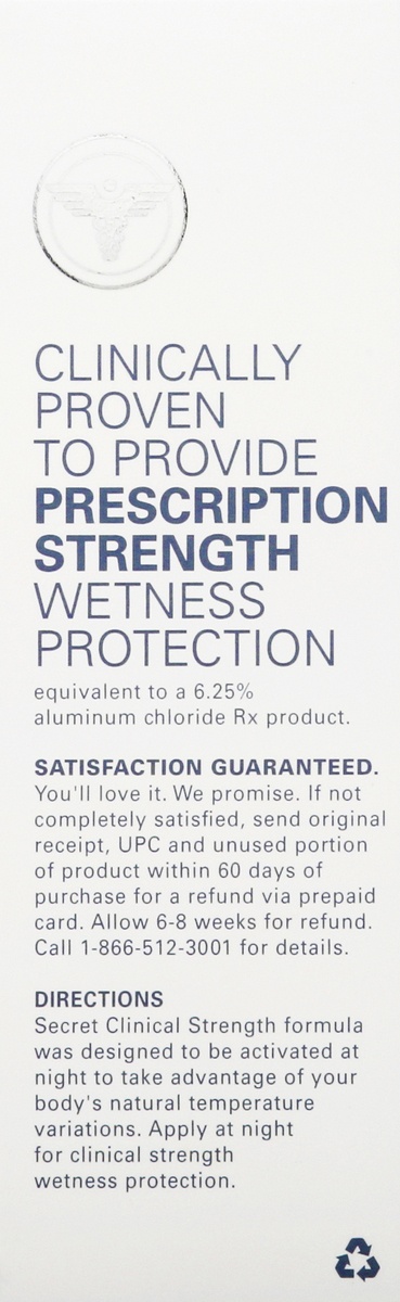 slide 7 of 9, Secret Clinical Strength Odor Shield Invisible Solid Antiperspirant & Deodorant with Charcoal, 1.6 oz