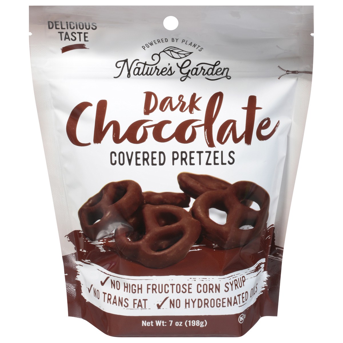 slide 1 of 9, Nature's Garden Dark Chocolate Covered Pretzels - 7 oz, 7 oz