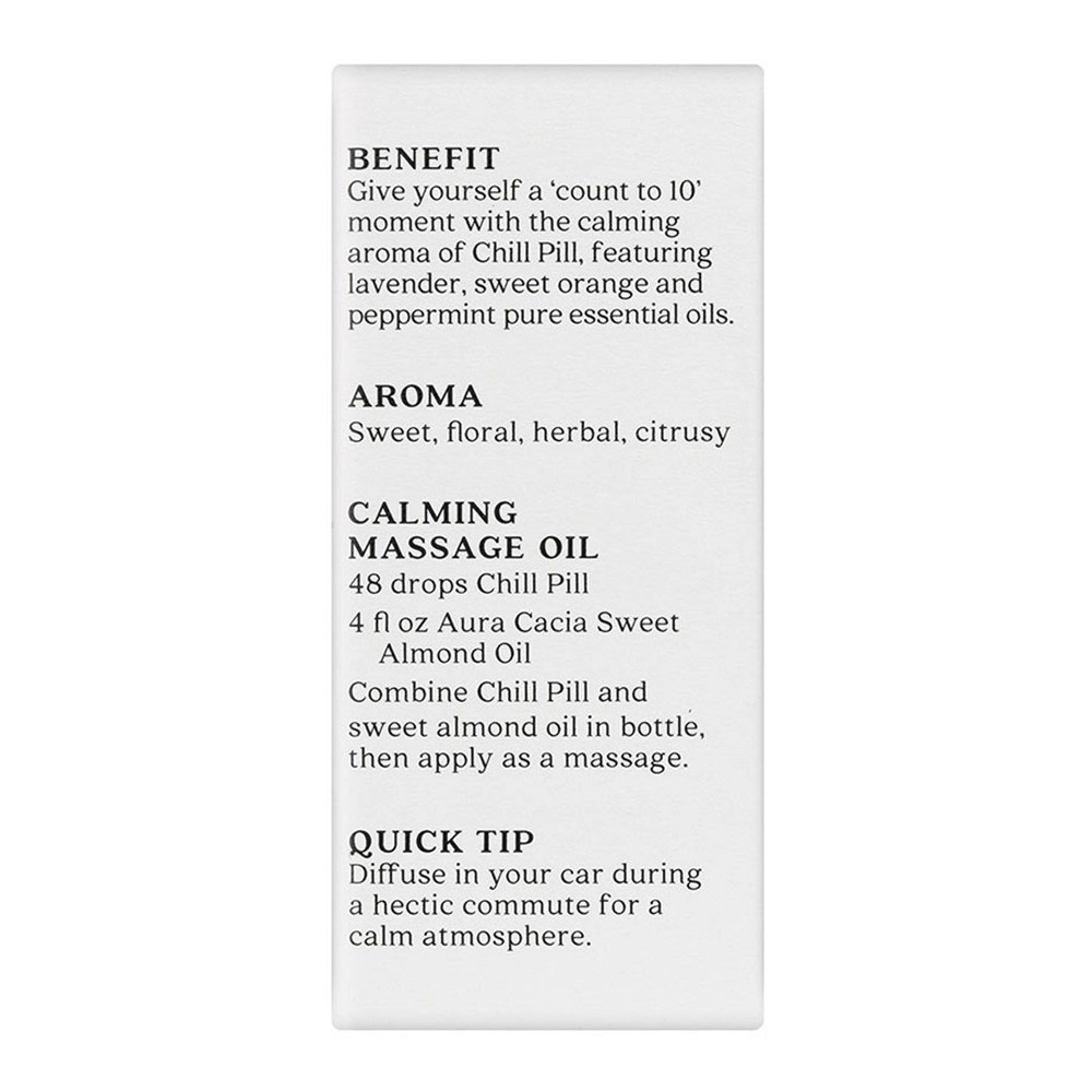 slide 2 of 4, Aura Cacia Chill Pill Calming Pure Essential Oil Blend, 0.5 fl oz