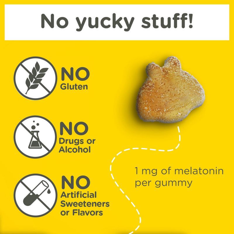 slide 3 of 8, Zarbee's Kid's Sleep Gummies with Melatonin, Drug-Free, Non-Habit Forming - Natural Berry - 50ct, 50 ct