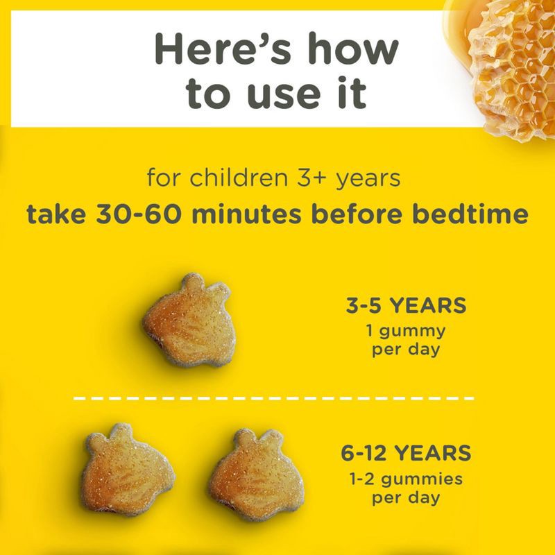 slide 4 of 8, Zarbee's Kid's Sleep Gummies with Melatonin, Drug-Free, Non-Habit Forming - Natural Berry - 50ct, 50 ct