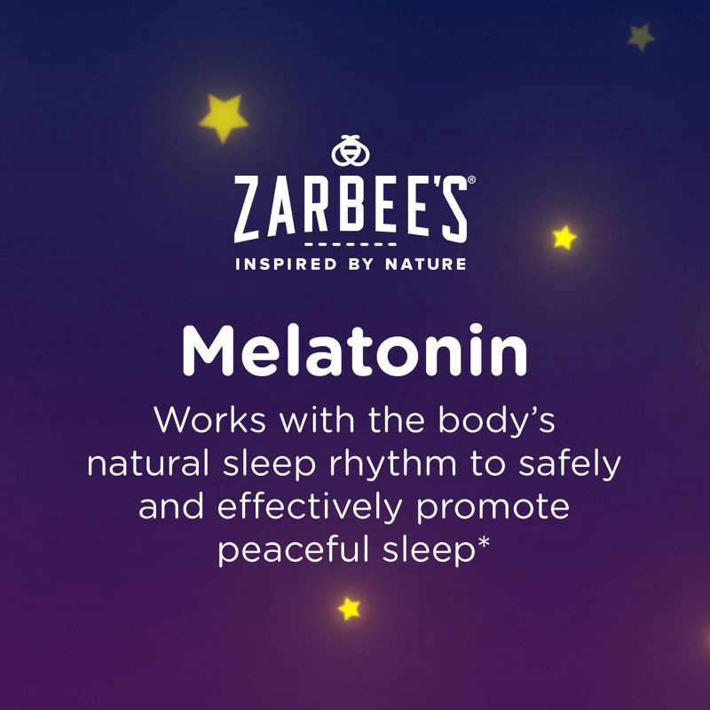 slide 5 of 9, Zarbee's Kid's Sleep Gummies with Melatonin, Drug-Free, Non-Habit Forming - Natural Berry - 50ct, 50 ct