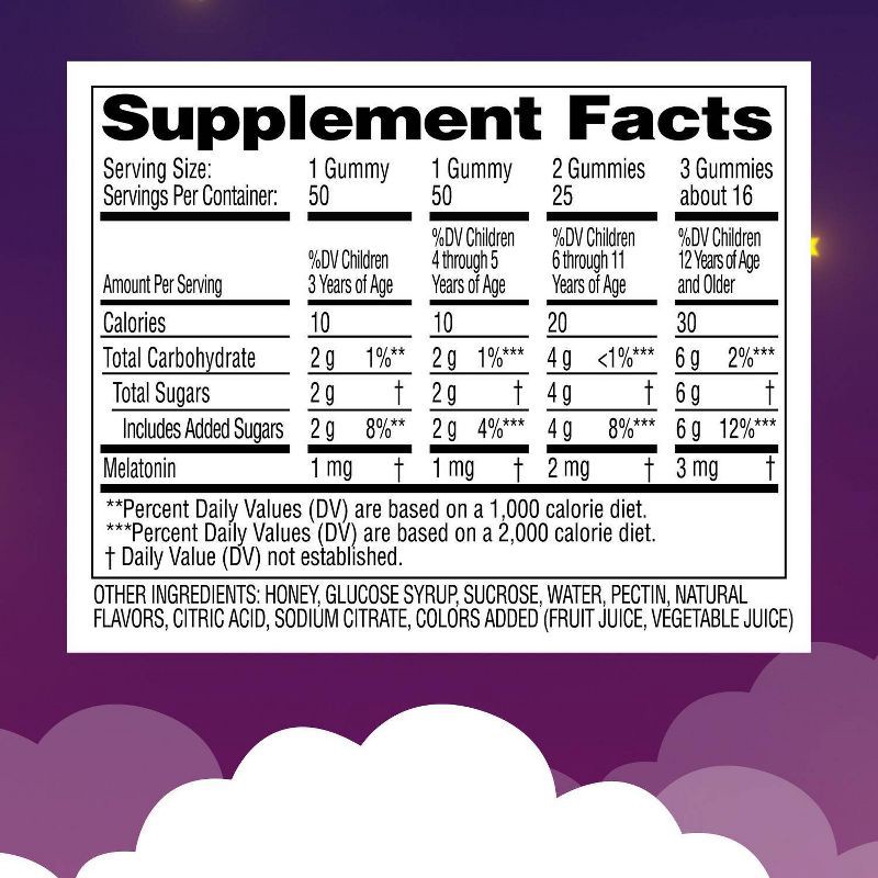 slide 6 of 9, Zarbee's Kid's Sleep Gummies with Melatonin, Drug-Free, Non-Habit Forming - Natural Berry - 50ct, 50 ct