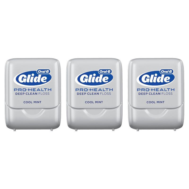 slide 2 of 10, Oral-B Glide Pro-Health Deep Clean Dental Floss, Cool Mint - 3pk, 3 ct