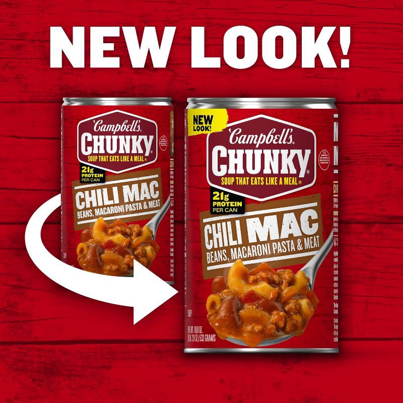 slide 3 of 15, Campbell's Chunky Chili Mac Soup - 18.8oz, 18.8 oz
