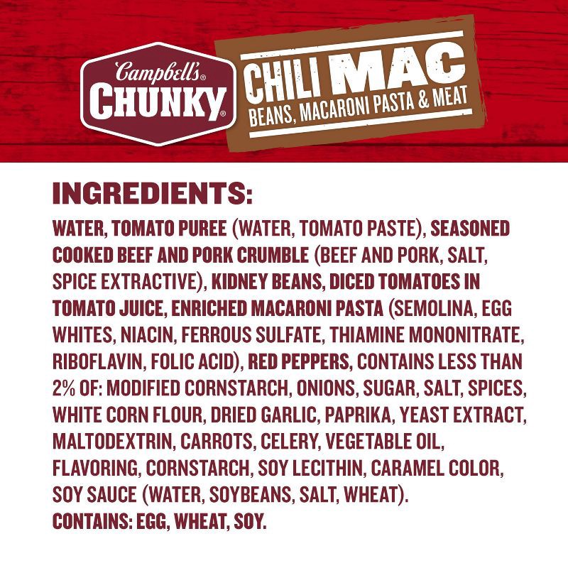slide 11 of 15, Campbell's Chunky Chili Mac Soup - 18.8oz, 18.8 oz