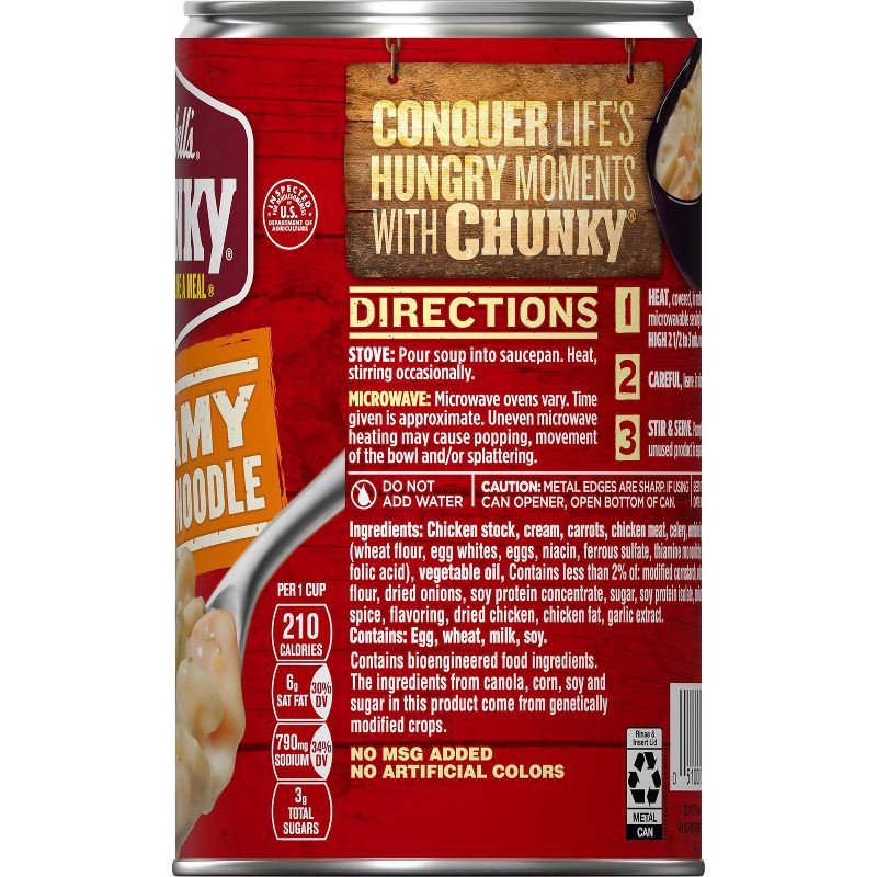 slide 13 of 14, Campbell's Chunky Creamy Chicken Noodle Soup - 18.8oz, 18.8 oz