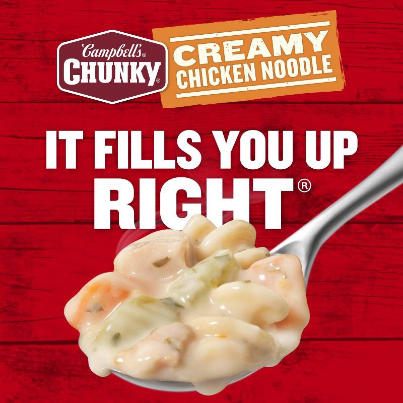 slide 14 of 14, Campbell's Chunky Creamy Chicken Noodle Soup - 18.8oz, 18.8 oz