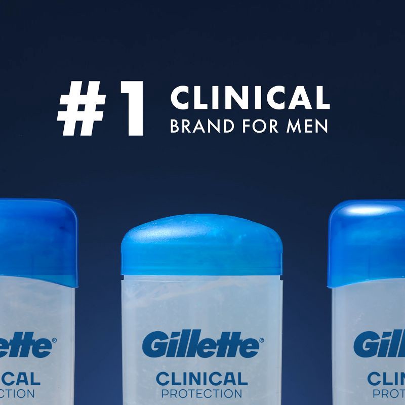 slide 4 of 12, Gillette 72 Hours Sweat Protection Clear Gel Antiperspirant & Deodorant for Men Cool Wave - 2.6oz, 2.6 oz