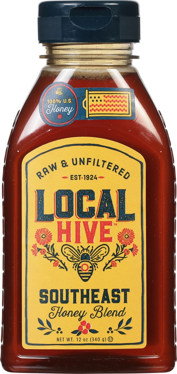 slide 5 of 9, Local Hive Southeast Raw & Unfiltered Honey Blend 12 oz, 12 oz