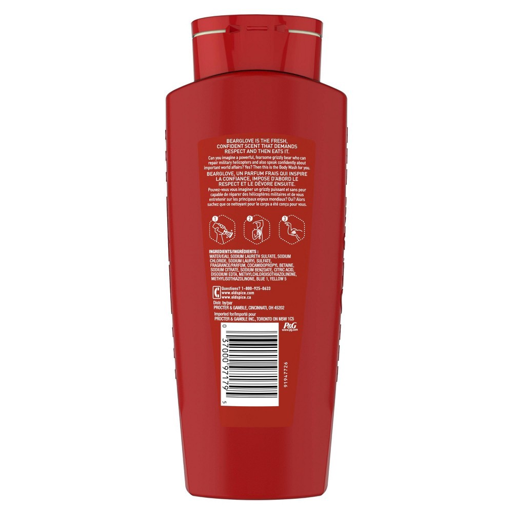 slide 2 of 7, Old Spice Wild Collection Bearglove Body Wash - 21 fl oz, 21 fl oz