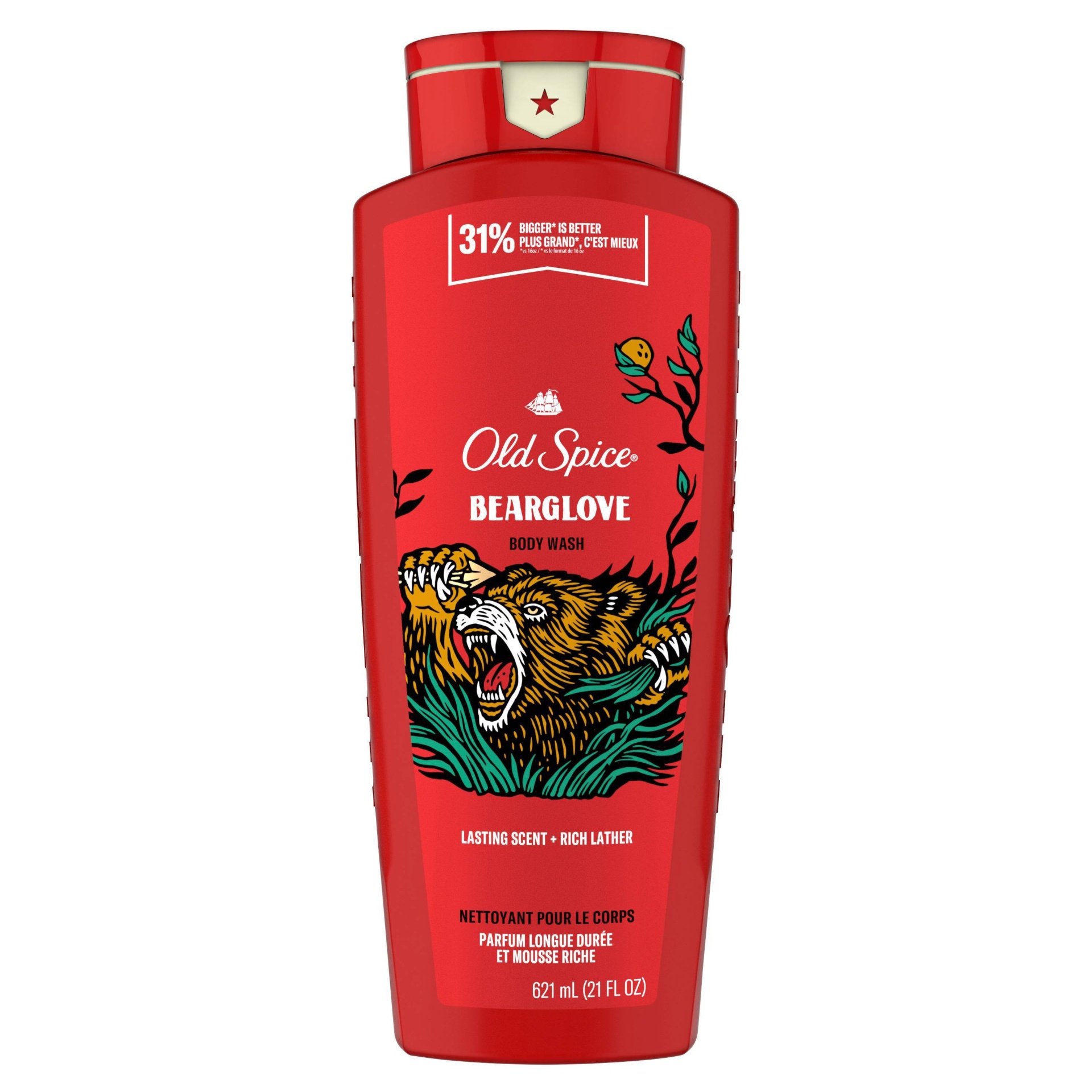 slide 1 of 7, Old Spice Wild Collection Bearglove Body Wash - 21 fl oz, 21 fl oz