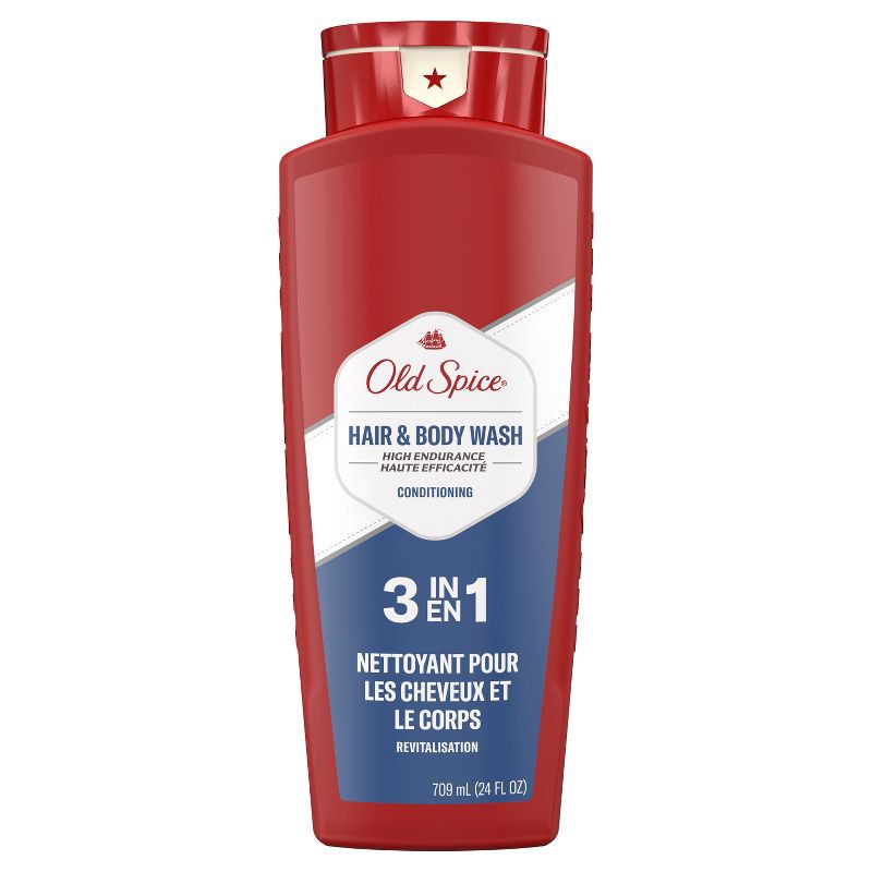 slide 2 of 6, Old Spice High Endurance 3 in 1 Hair Body Wash - 24 fl oz, 24 fl oz