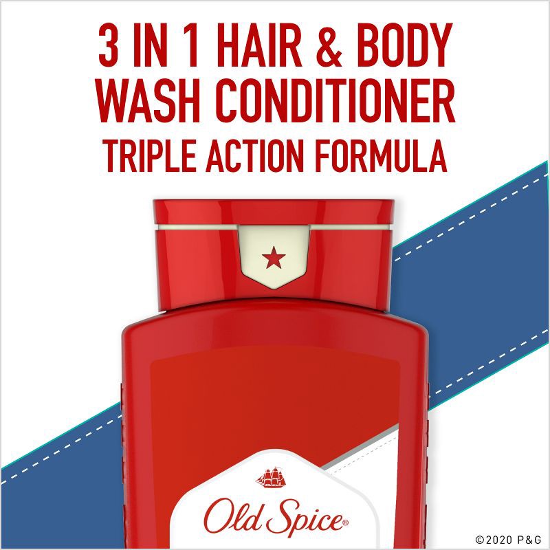 slide 3 of 6, Old Spice High Endurance 3 in 1 Hair Body Wash - 24 fl oz, 24 fl oz