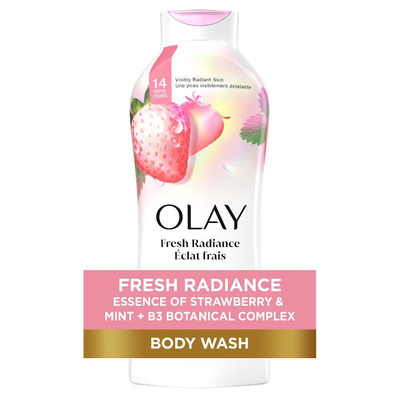 slide 11 of 11, Olay Fresh Outlast Body Wash White Strawberry & Mint - 22 fl oz, 22 fl oz