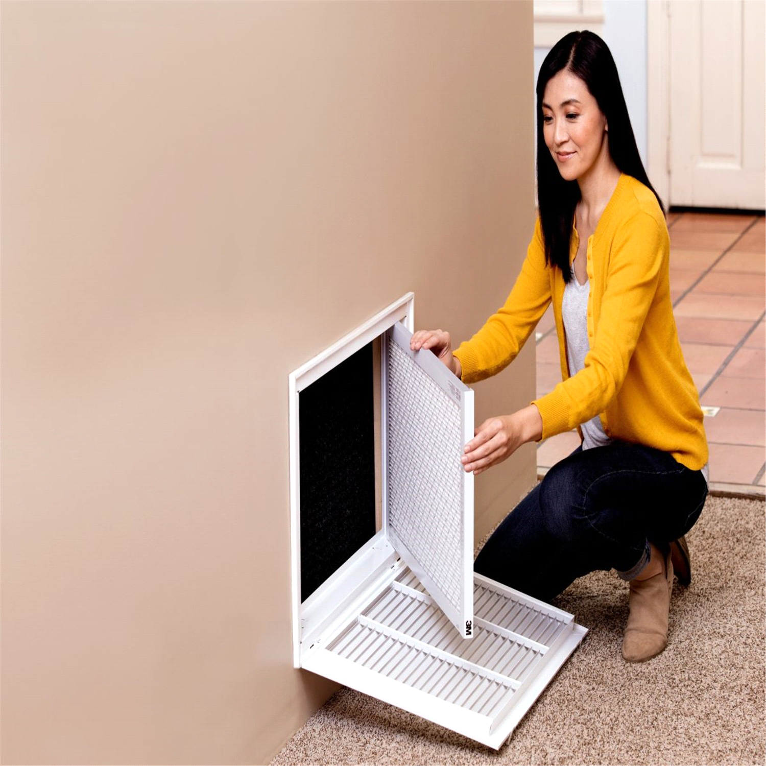 slide 2 of 5, 3M Filtrete Allergen, Bacteria & Virus Air Filter, 1500 Mpr, 20 In X 20 In X 1 In, 20x20 x 1 