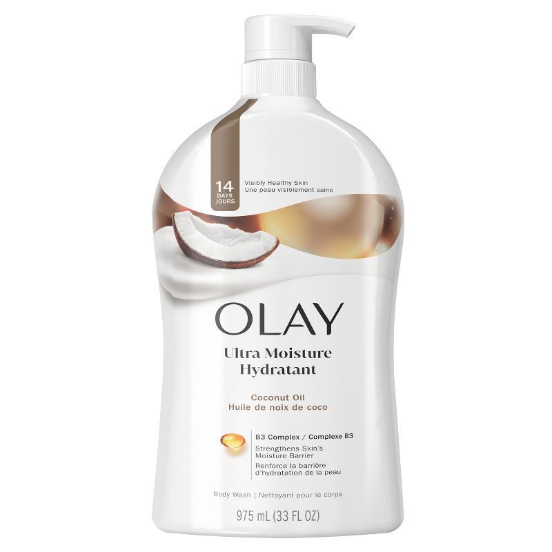 slide 6 of 8, Olay Ultra Moisture Body Wash with Coconut Oil - 33 fl oz, 33 fl oz