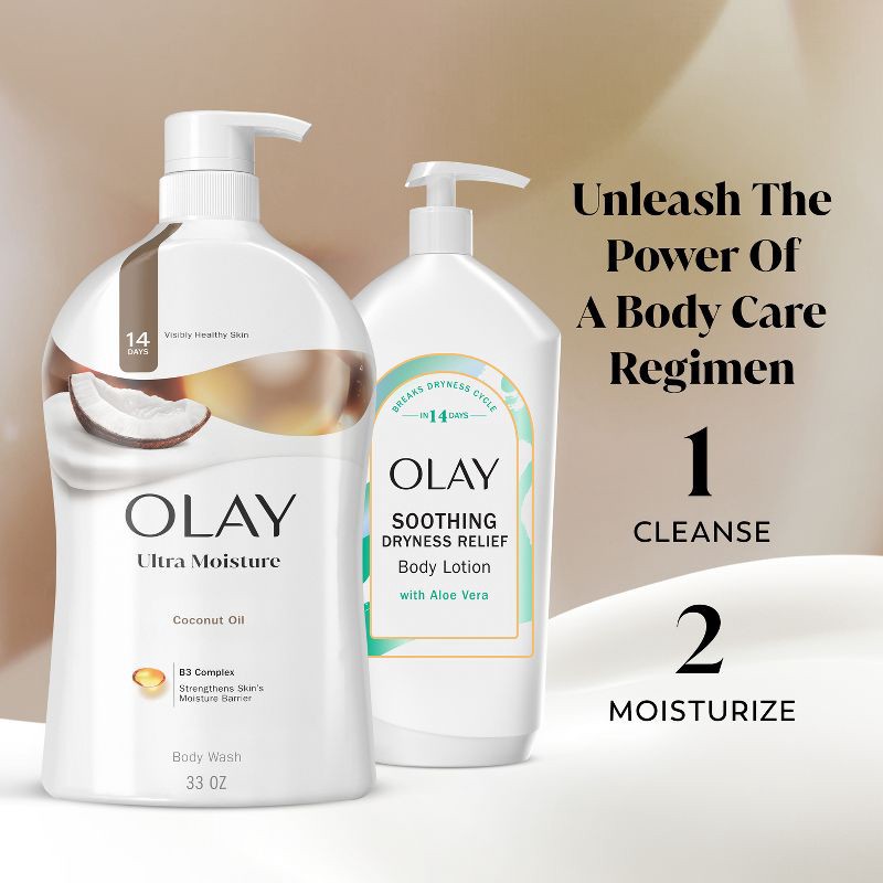 slide 9 of 11, Olay Ultra Moisture Body Wash with Coconut Oil - 33 fl oz, 33 fl oz